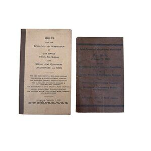 original 1930 railroad rules and 1948 wage rules agreement, see description